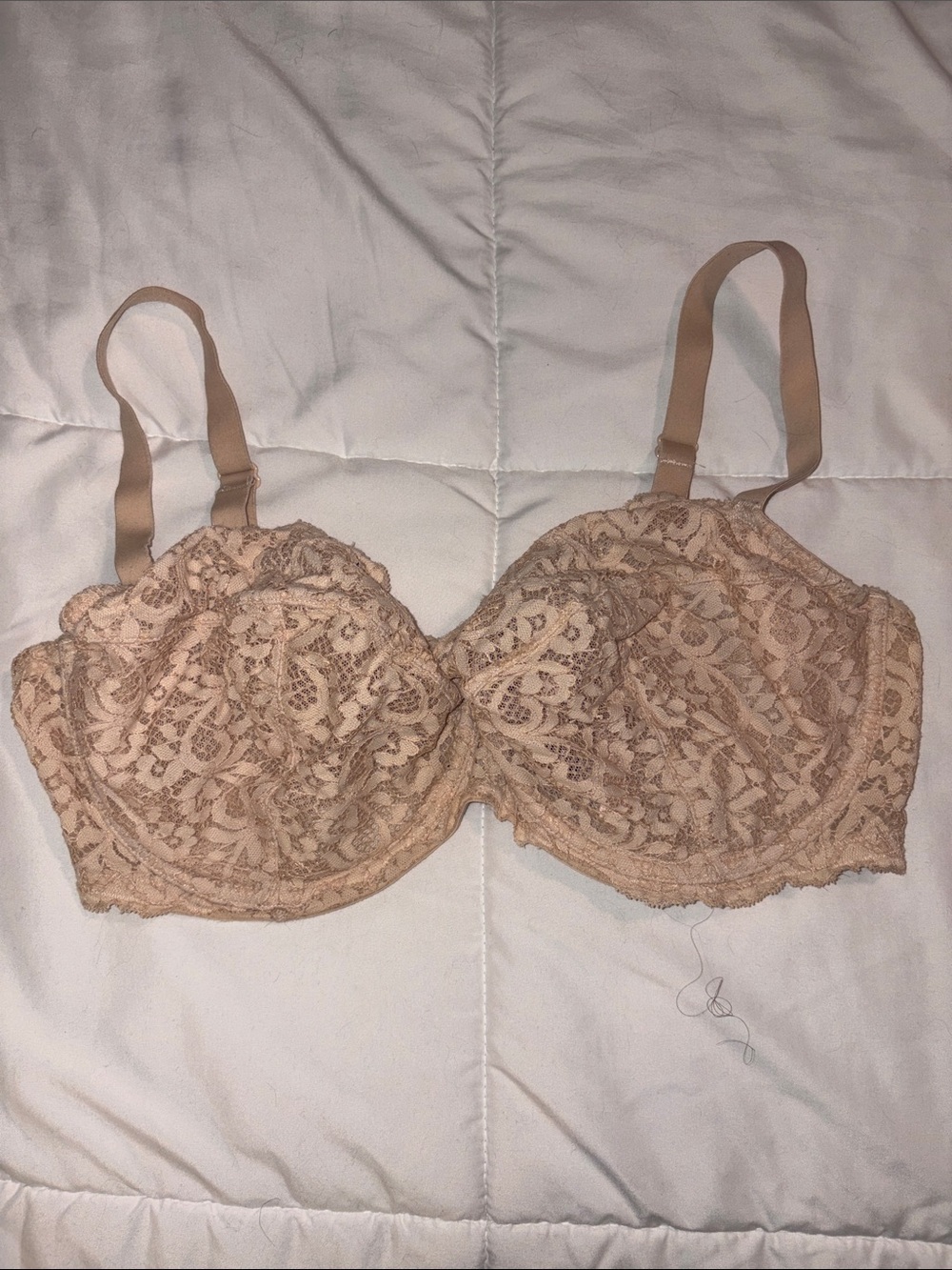 Victoria’s Secret Lacey nude bra